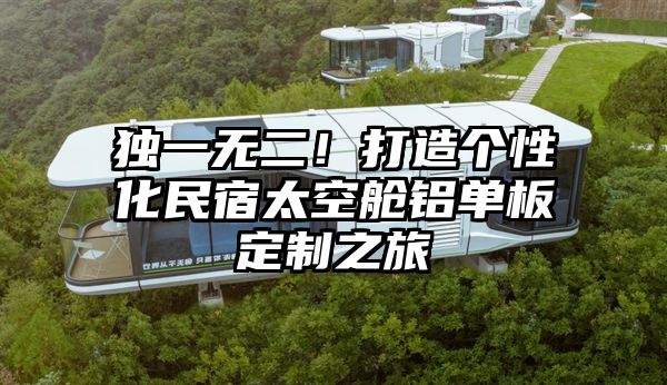 独一无二！打造个性化民宿太空舱铝单板定制之旅