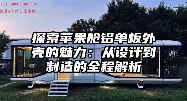 探索苹果舱铝单板外壳的魅力：从设计到制造的全程解析